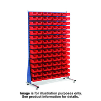 Machine Mart Xtra Topstore MSS1.5 Spacemaster TC Single Sided Bin Kit 40 x TC4 Red 011518B
