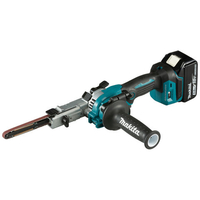 Makita LXT Makita DBS180RTJ 18V Belt Sander BL LXT with 2 x 5Ah Batteries,  Charger & Case