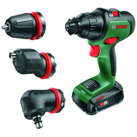 Power for All Alliance Bosch AdvancedImpact 18 Classic Green Cordless Two-speed Combi Drill (With 1 x 2.5Ah Battery,  1 x Charger & 3 Attachments)