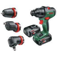 Power for All Alliance Bosch AdvancedImpact 18 Classic Green Cordless Two-speed Combi Drill (With 2 x 2.5Ah Battery,  1 x Charger & 3 Attachments)