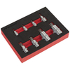 Sealey Sealey AK6241 8 piece Spline Socket Bit Set 1/4",  3/8" & 1/2" Drive