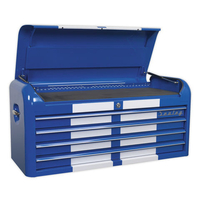Sealey Sealey AP41104BWS Topchest 4 Drawer Wide Retro Style (Blue and White)