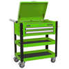 Sealey Sealey AP760MHV Heavy-Duty Mobile Tool & Parts Trolley 2 Drawers & Lockable Top - Hi-Vis Green