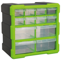Sealey Sealey APDC12HV 12 Drawer Cabinet - Hi-Vis Green/Black