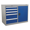 Sealey Sealey API1103B Industrial 5 Drawer & 1 Shelf Cabinet/Workstation