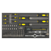 Sealey Sealey S01132 48 Piece Tool Tray with Tap & Die,  File & Caliper Set