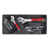 Sealey Sealey TBT04 4 Piece Tool Tray with Locking Pliers & Adjustable Spanner Set