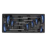 Sealey Sealey TBT05 8 Piece Tool Tray with T-Handle TRX-Star Key Set