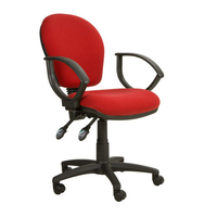Steelco Ascot AS021 Medium Back Operator Chair with Arms - Red