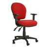 Steelco Ascot AS022 Medium Back Operator Chair with Adjustable Arms - Red
