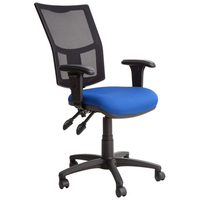 Steelco Haddon HA032 Mesh Back Operator Chair with Adjustable Arms - Blue/Black