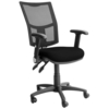 Steelco Haddon HA033 Mesh Back Operator Chair with Foldaway Arms - Black