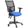 Steelco Haddon HA033 Mesh Back Operator Chair with Foldaway Arms - Blue/Black