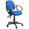 Steelco Kirby KR021 Medium Back Operator Chair with Arms - Blue