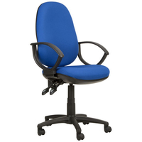 Steelco Kirby KR041 Jumbo Operator Chair with Arms - Blue
