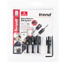 Trend Trend SNAP/PC/A Snappy 4 Piece Countersink & Plug Cutter Set