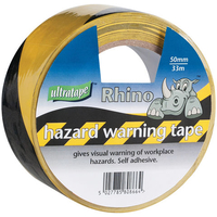 Ultratape Ultratape Rhino Hazard Warning Tape,  50mm x 33m