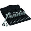 Wera Wera 8100 SA 7 28 piece Zyklop Metal-Push Ratchet Socket Set 1/4" drive