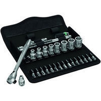 Wera Wera 8100 SA 8 28 piece Zyklop Metal-Switch Ratchet and Socket Set 1/4" Drive