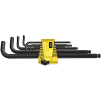 Wera Wera 950 Pkl/13SZ N Hex Key Set Imperial Ball End BlackLaser 0.05" to 3/8" 13 Piece