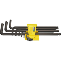 Wera Wera 950PKL/9SZN Hex Key Set Imperial Ball End BlackLaser 5/64"-3/8" 9 Piece