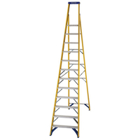 Werner Werner Fibreglass Platform Stepladder Trade 12 Tread