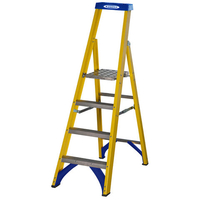 Werner Werner Fibreglass Platform Stepladder Trade 4 Tread
