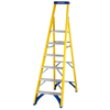 Werner Werner Fibreglass Platform Stepladder Trade 6 Tread