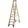 Werner Werner Fibreglass Platform Stepladder Trade 8 Tread