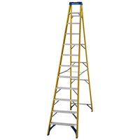 Werner Werner Fibreglass Swingback Stepladder Trade 12 Tread