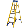 Werner Werner Fibreglass Swingback Stepladder Trade 6 Tread