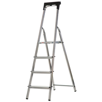 Werner Werner High Handrail Stepladder 4 Tread With Tool Tray