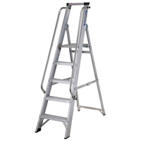 Werner Werner Platform Shop Steps With Handrails 5 Tread