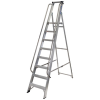 Werner Werner Platform Shop Steps With Handrails 8 Tread