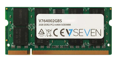 V7 2GB DDR2 PC2-6400 800Mhz SO
DIMM Notebook Memory Module -
V764002GB