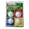 Awesome Foursome Novelty Golf Balls