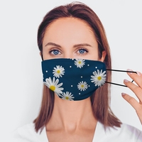 Daisy Pattern Face Mask with 2 Filters