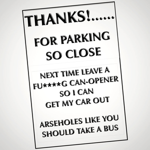 Funny Parking Notes