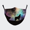 Galaxy Wolf Face Mask