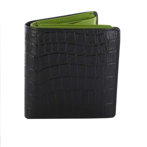 Green Crocodile Leather Wallet