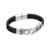 Leather and Stainless Steel Bracelet (B3897)