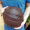 Leather Football Washbag