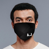 Personalised Black Face Mask with 2 Filters