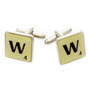 Scrabble Cufflinks Letter W