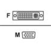 Avocent Female DVI-I to Male HD15 VGA video adapter