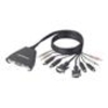Belkin 2-Port KVM Switch with Audio and Built-in Cabling