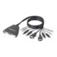 Belkin 2-Port KVM Switch with Audio and Built-in Cabling