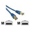 C2G 15m Shielded Cat5E Moulded Patch Cable - Blue