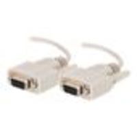 C2G 2m DB9 F/F Cable - Beige