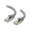 C2G 30m Cat6a Booted Shielded (SSTP) Network Patch Cable  Grey